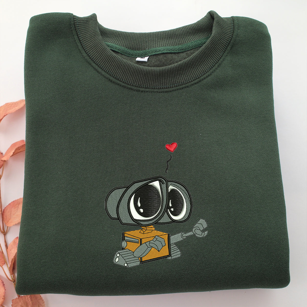 Wall E Embroidery, Disneyland Embroidered Sweatshirt, Movie Disney Inspired, Valentine's Day Gifts Idea For Him Her