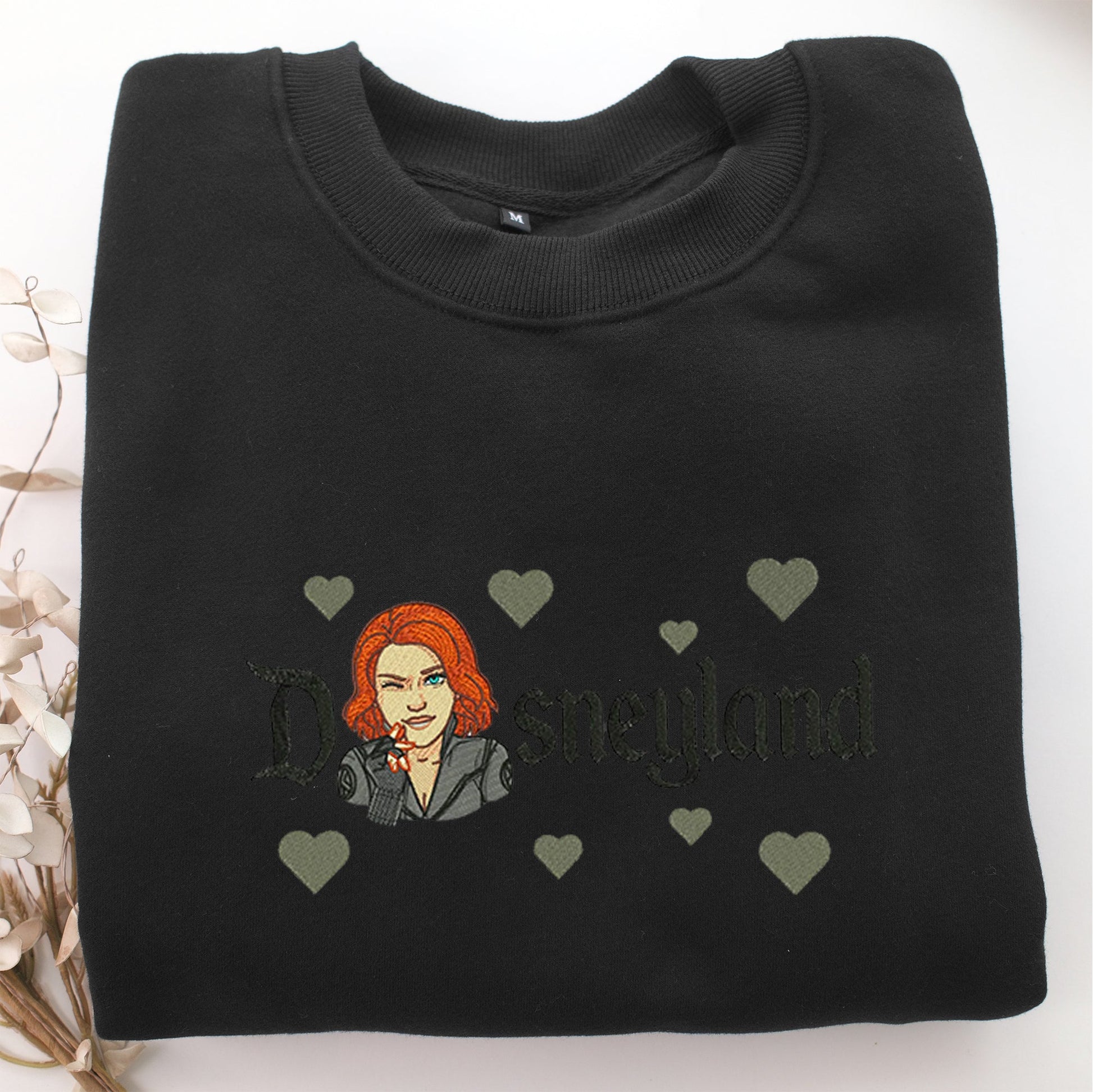 Wanda Half Disneyland Embroidery, Disneyland Embroidered Sweatshirt, Movie Disney Inspired, Valentine's Day Gifts Idea For Him Her