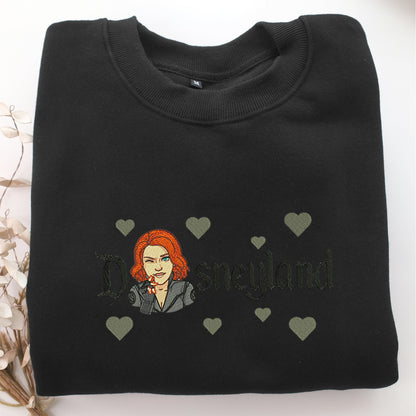 Wanda Half Disneyland Embroidery, Disneyland Embroidered Sweatshirt, Movie Disney Inspired, Valentine's Day Gifts Idea For Him Her