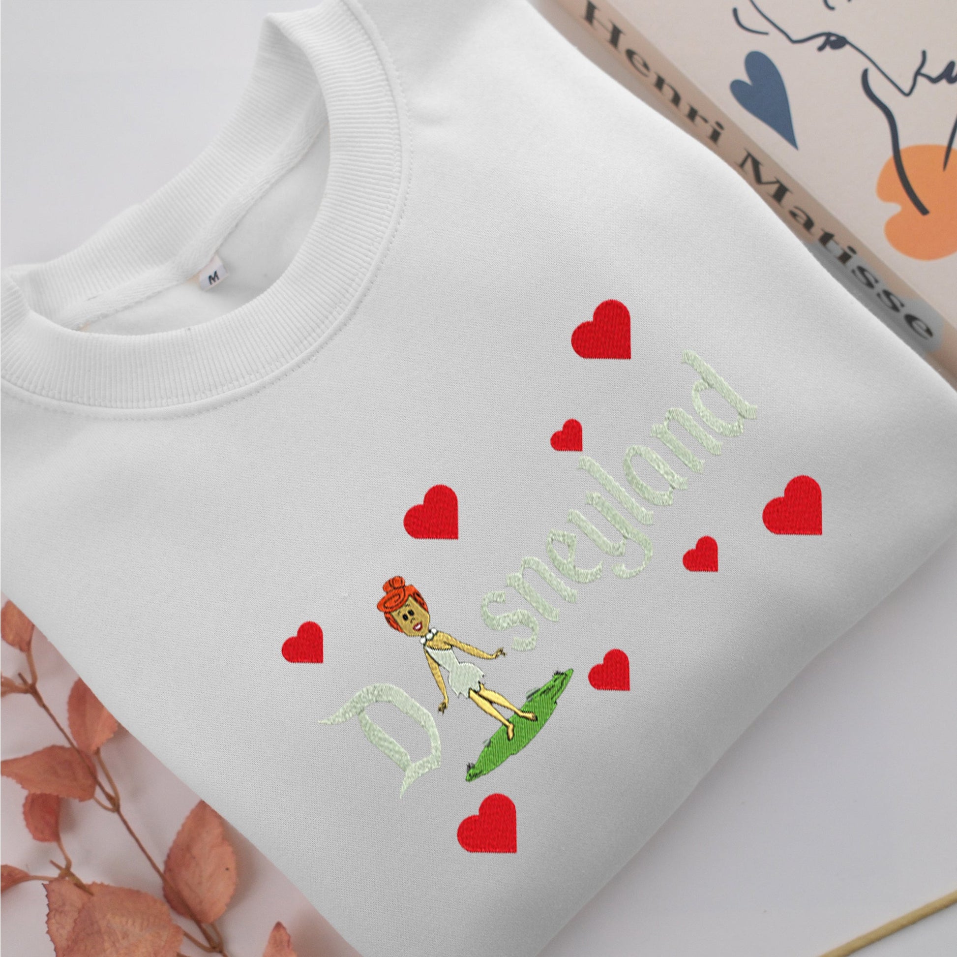 Wilma Disneyland Embroidery, Disneyland Embroidered Sweatshirt, Movie Disney Inspired, Valentine's Day Gifts Idea For Him Her