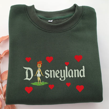 Wilma Disneyland Embroidery, Disneyland Embroidered Sweatshirt, Movie Disney Inspired, Valentine's Day Gifts Idea For Him Her