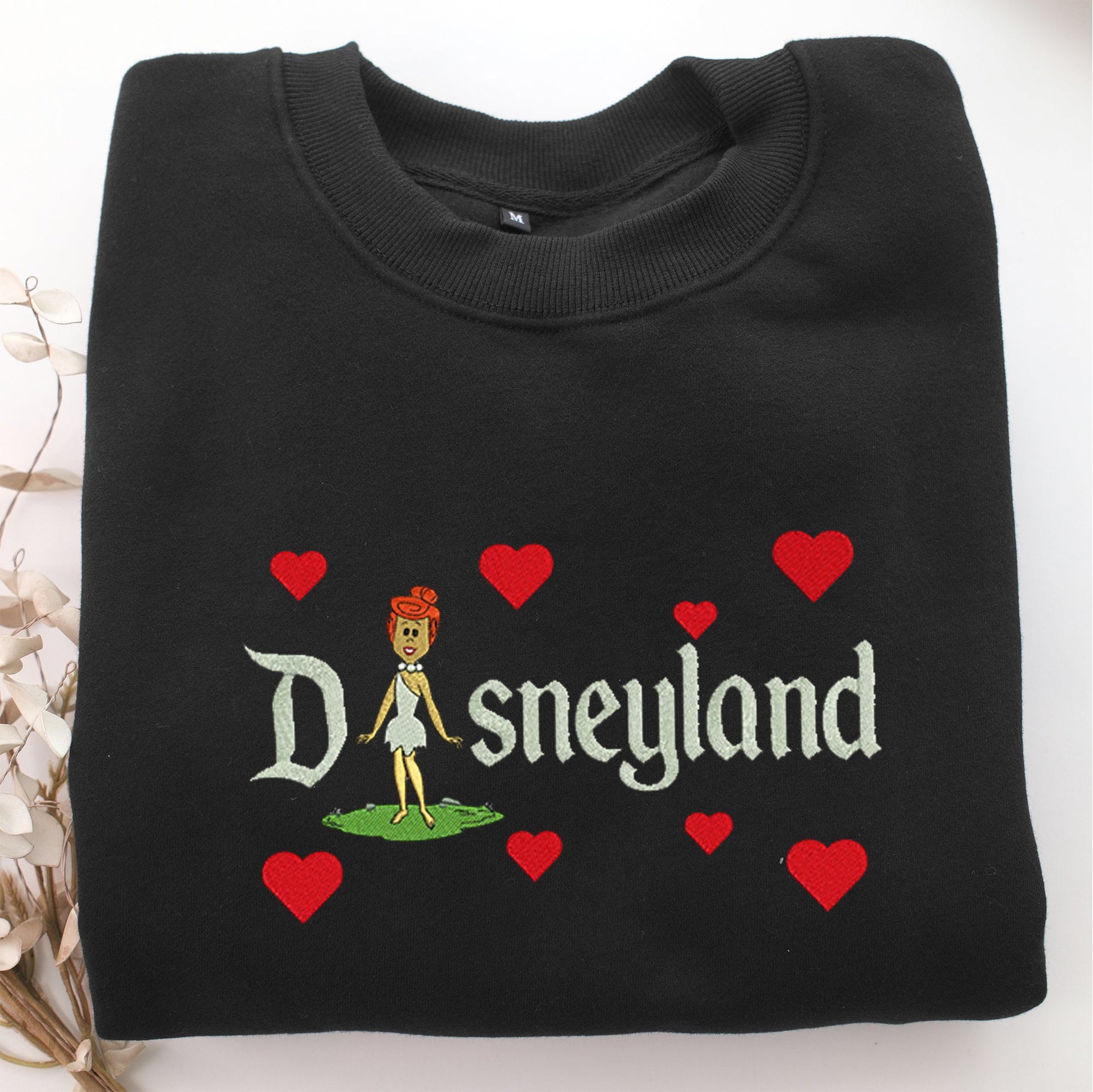 Wilma Disneyland Embroidery, Disneyland Embroidered Sweatshirt, Movie Disney Inspired, Valentine's Day Gifts Idea For Him Her