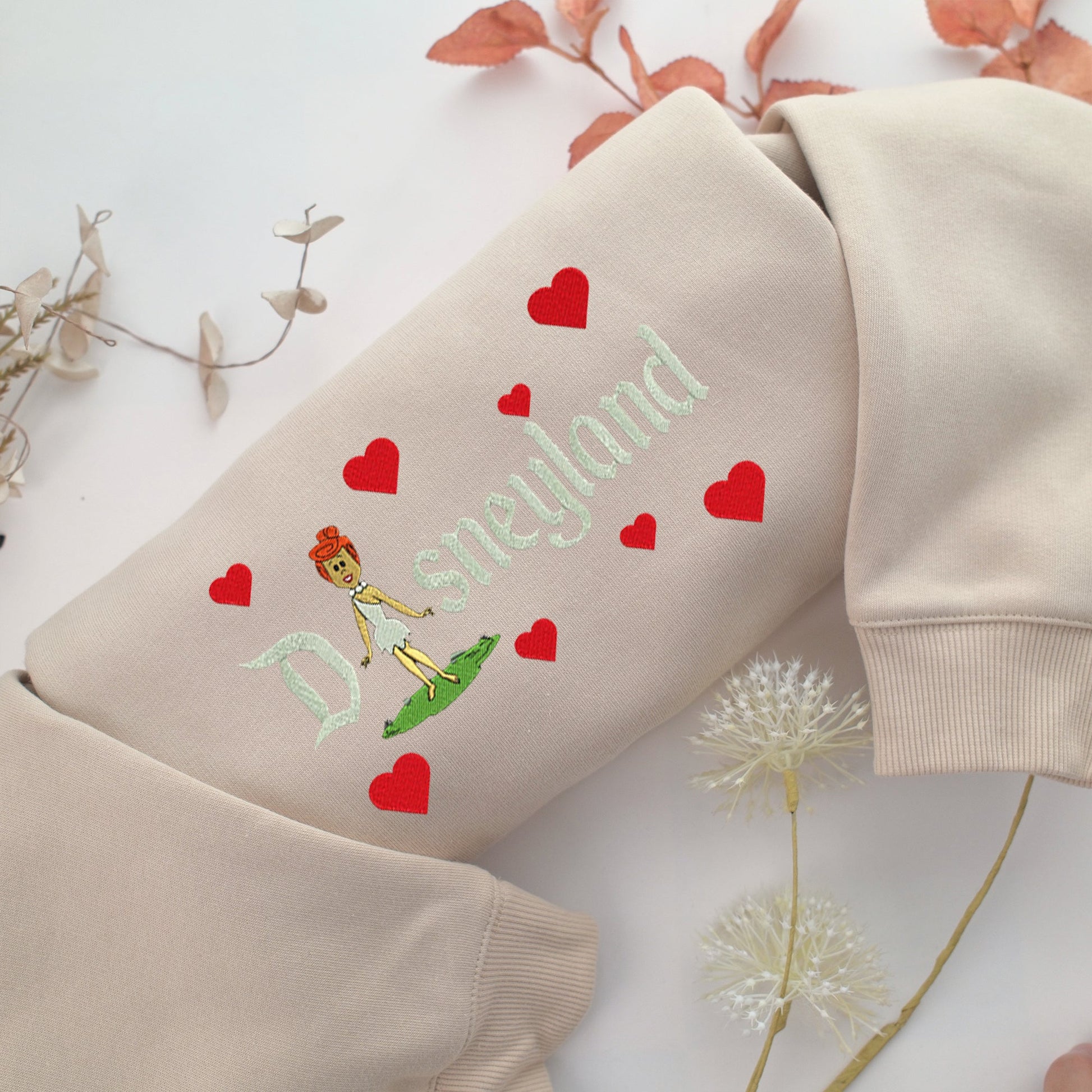 Wilma Disneyland Embroidery, Disneyland Embroidered Sweatshirt, Movie Disney Inspired, Valentine's Day Gifts Idea For Him Her