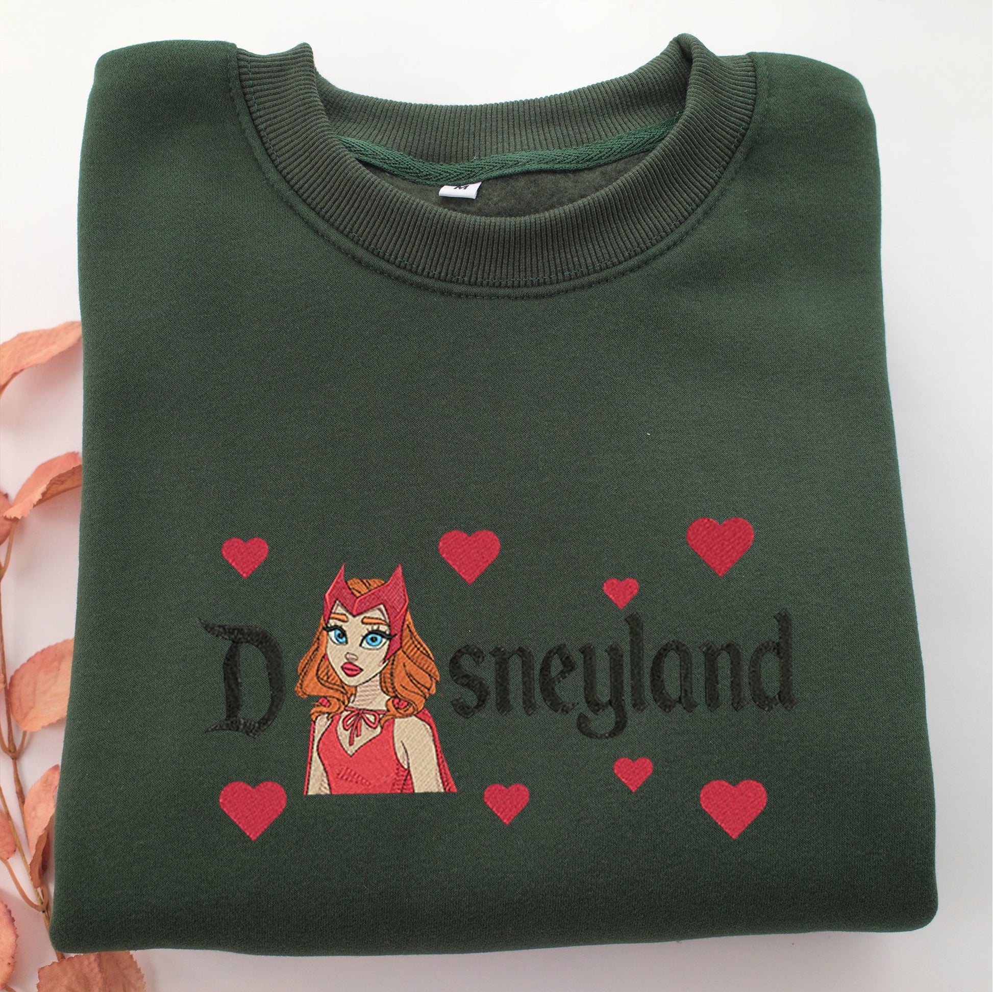 Wanda Disneyland Embroidery, Disneyland Embroidered Sweatshirt, Movie Disney Inspired, Valentine's Day Gifts Idea For Him Her