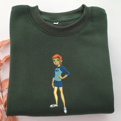 Young Gwen Embroidery, Disneyland Embroidered Sweatshirt, Movie Disney Inspired, Valentine's Day Gifts Idea For Him Her