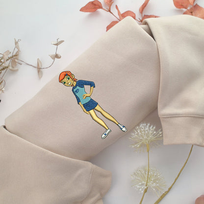 Young Gwen Embroidery, Disneyland Embroidered Sweatshirt, Movie Disney Inspired, Valentine's Day Gifts Idea For Him Her