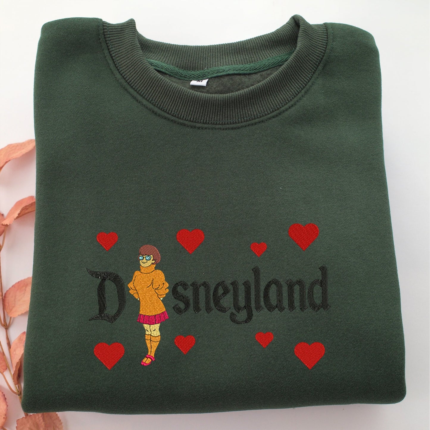 Velma Disneyland Embroidery, Disneyland Embroidered Sweatshirt, Movie Disney Inspired, Valentine's Day Gifts Idea For Him Her