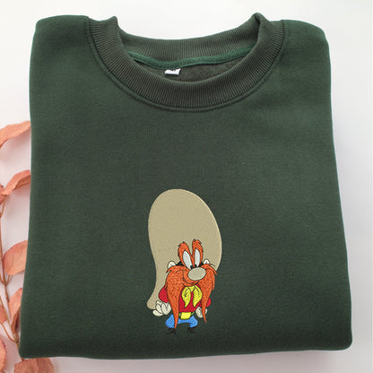 Yosemite Sam Embroidery, Disneyland Embroidered Sweatshirt, Movie Disney Inspired, Valentine's Day Gifts Idea For Him Her