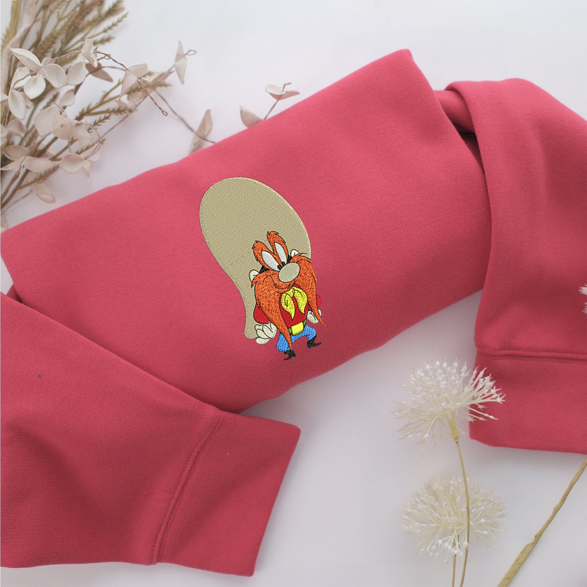 Yosemite Sam Embroidery, Disneyland Embroidered Sweatshirt, Movie Disney Inspired, Valentine's Day Gifts Idea For Him Her