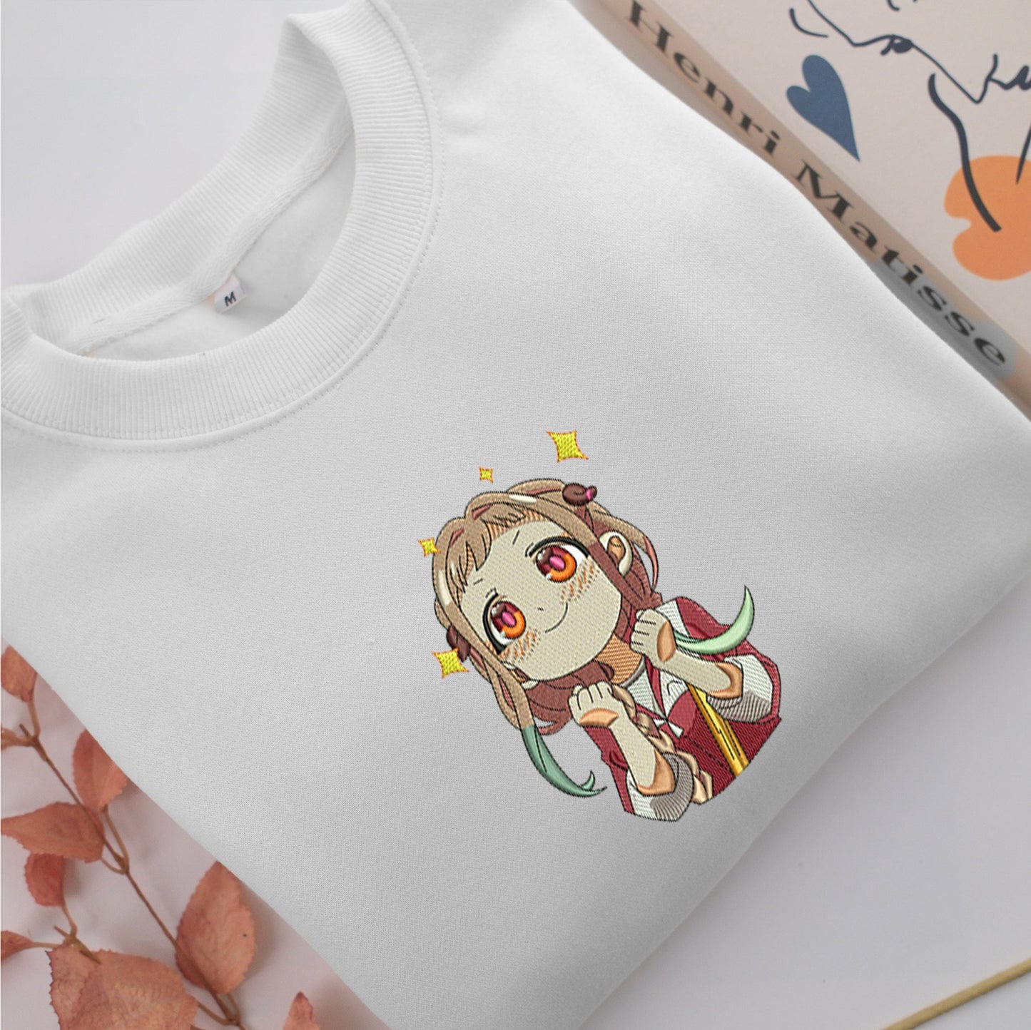 Yashiro Nene v2 Disneyland Embroidery, Disneyland Embroidered Sweatshirt, Movie Disney Inspired, Valentine's Day Gifts Idea For Him Her