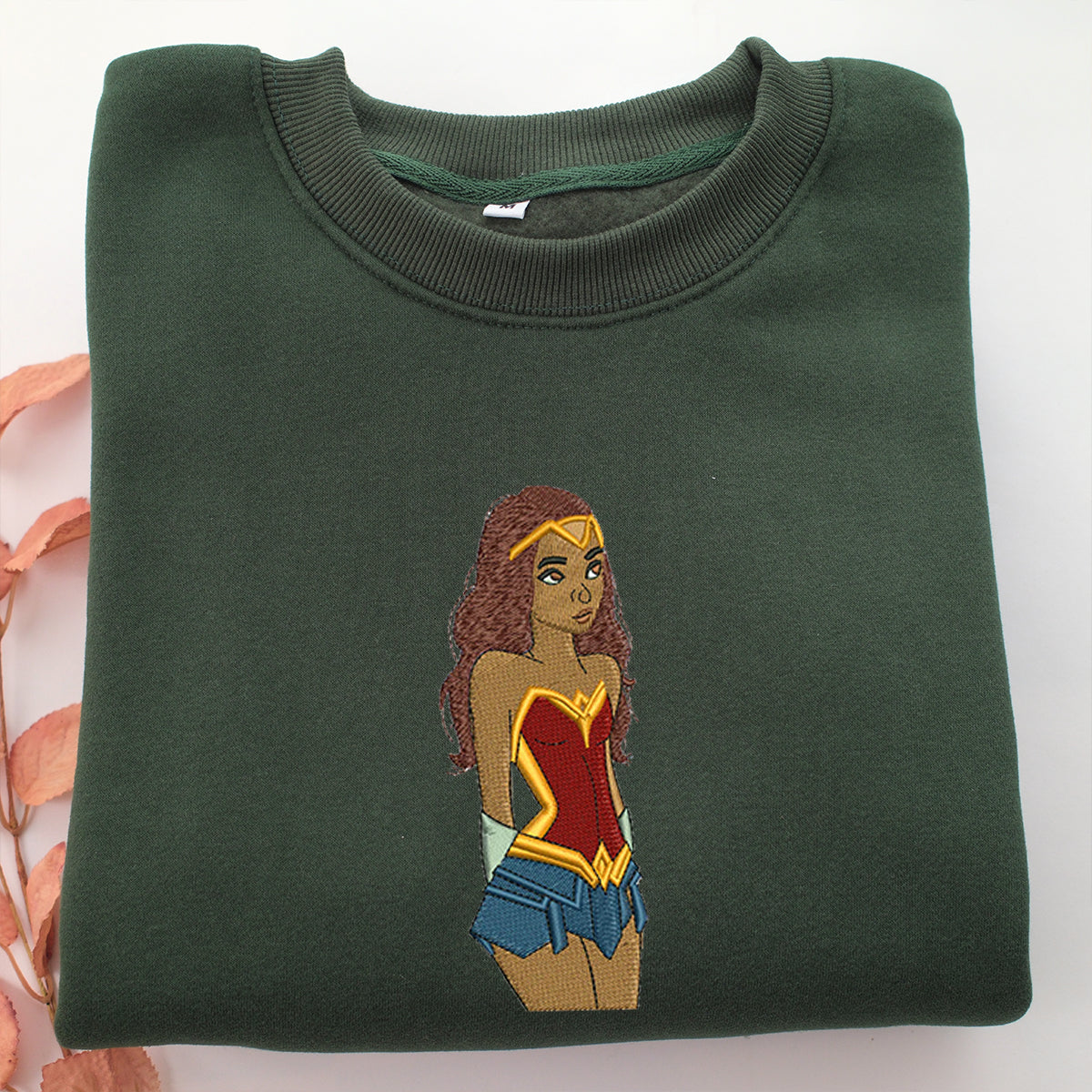 Wonder Woman Cartoon Embroidery, Disneyland Embroidered Sweatshirt, Movie Disney Inspired, Valentine's Day Gifts Idea For Him Her