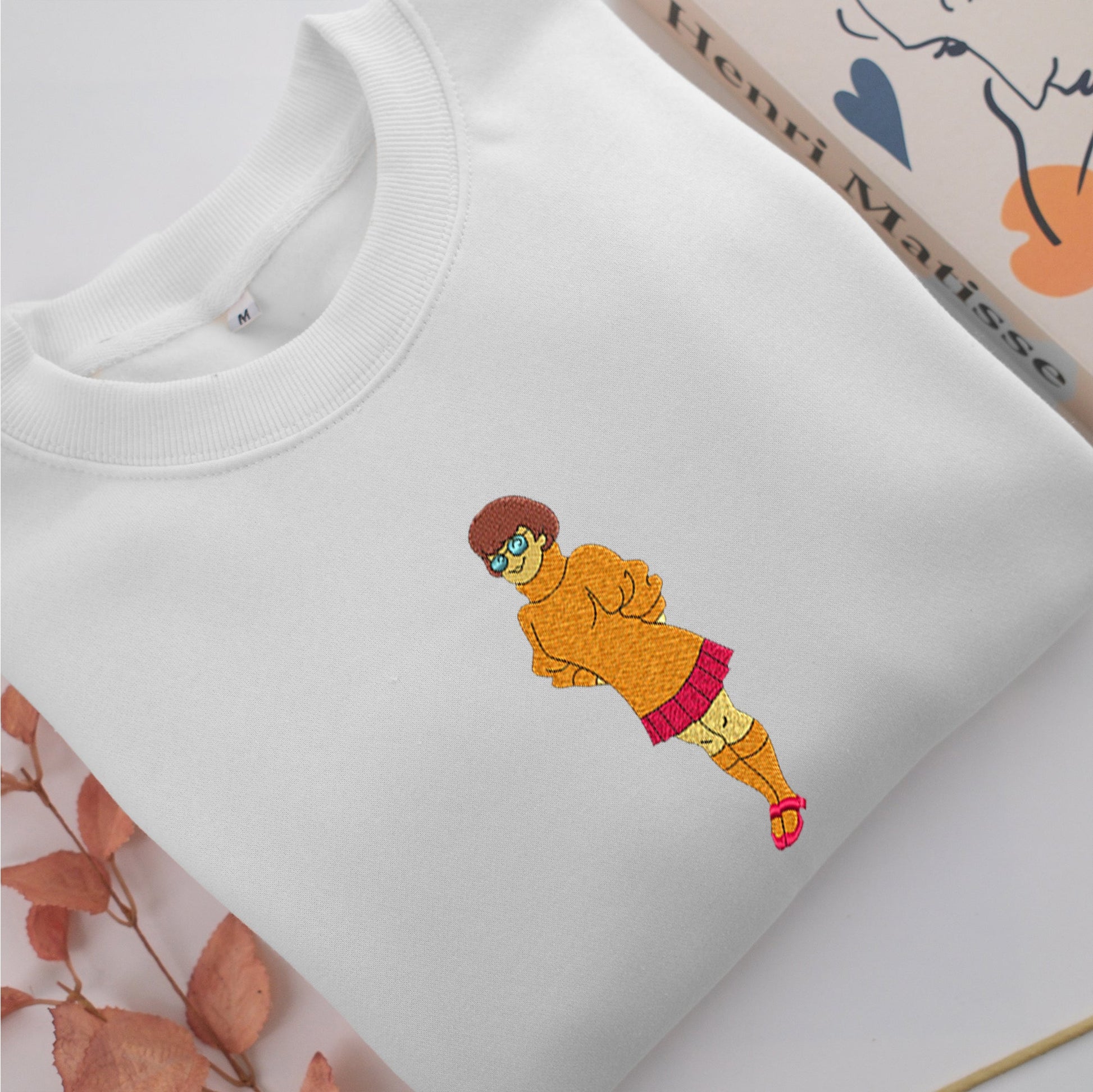 Velma Embroidery, Disneyland Embroidered Sweatshirt, Movie Disney Inspired, Valentine's Day Gifts Idea For Him Her