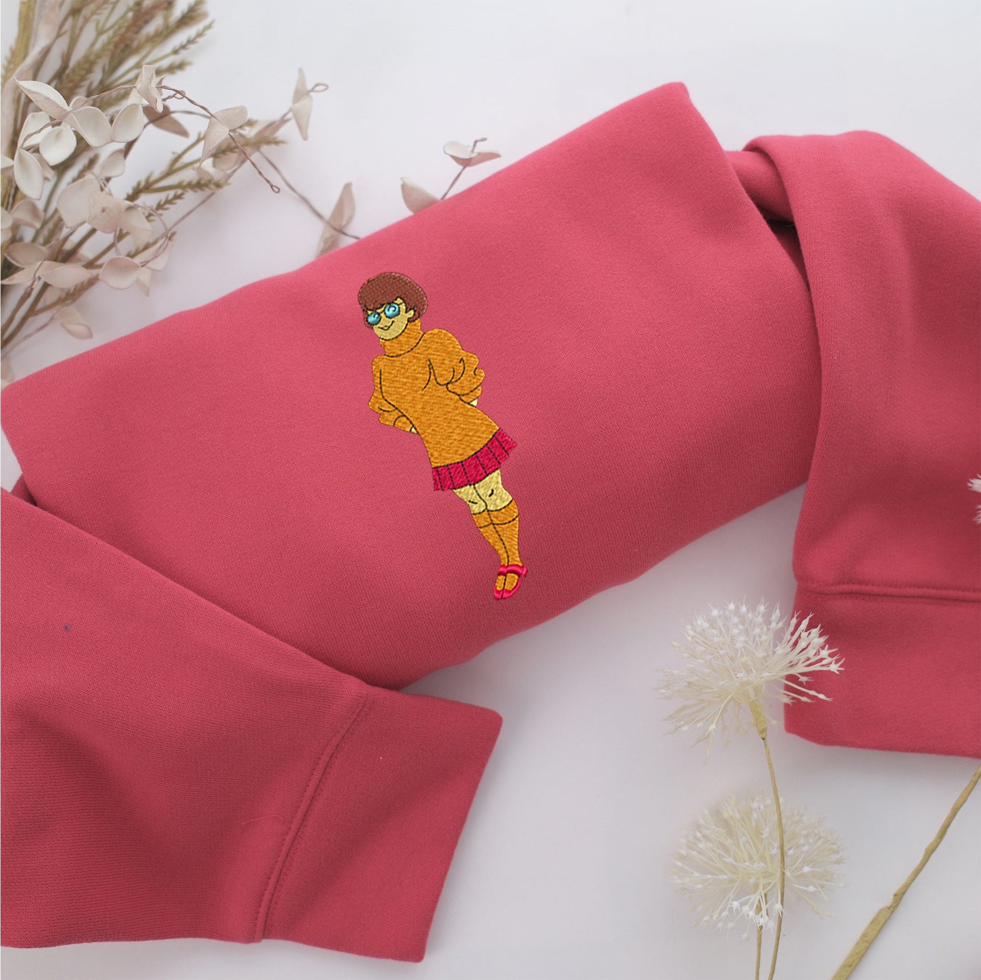 Velma Embroidery, Disneyland Embroidered Sweatshirt, Movie Disney Inspired, Valentine's Day Gifts Idea For Him Her