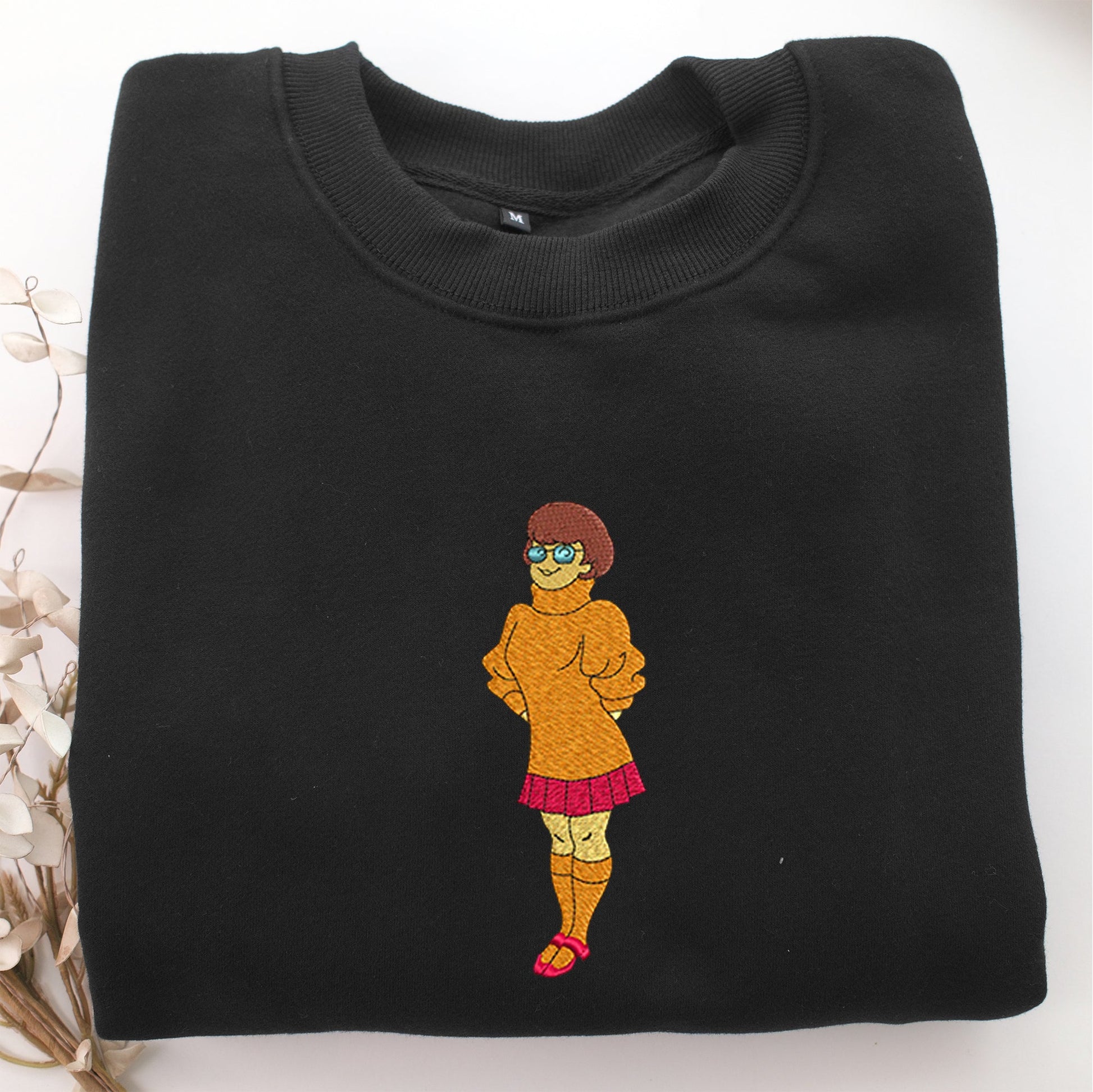 Velma Embroidery, Disneyland Embroidered Sweatshirt, Movie Disney Inspired, Valentine's Day Gifts Idea For Him Her