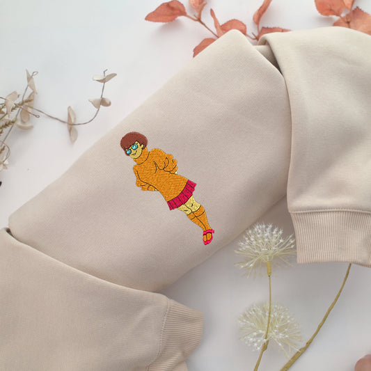 Velma Embroidery, Disneyland Embroidered Sweatshirt, Movie Disney Inspired, Valentine's Day Gifts Idea For Him Her