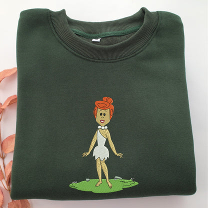 Wilma Embroidery, Disneyland Embroidered Sweatshirt, Movie Disney Inspired, Valentine's Day Gifts Idea For Him Her