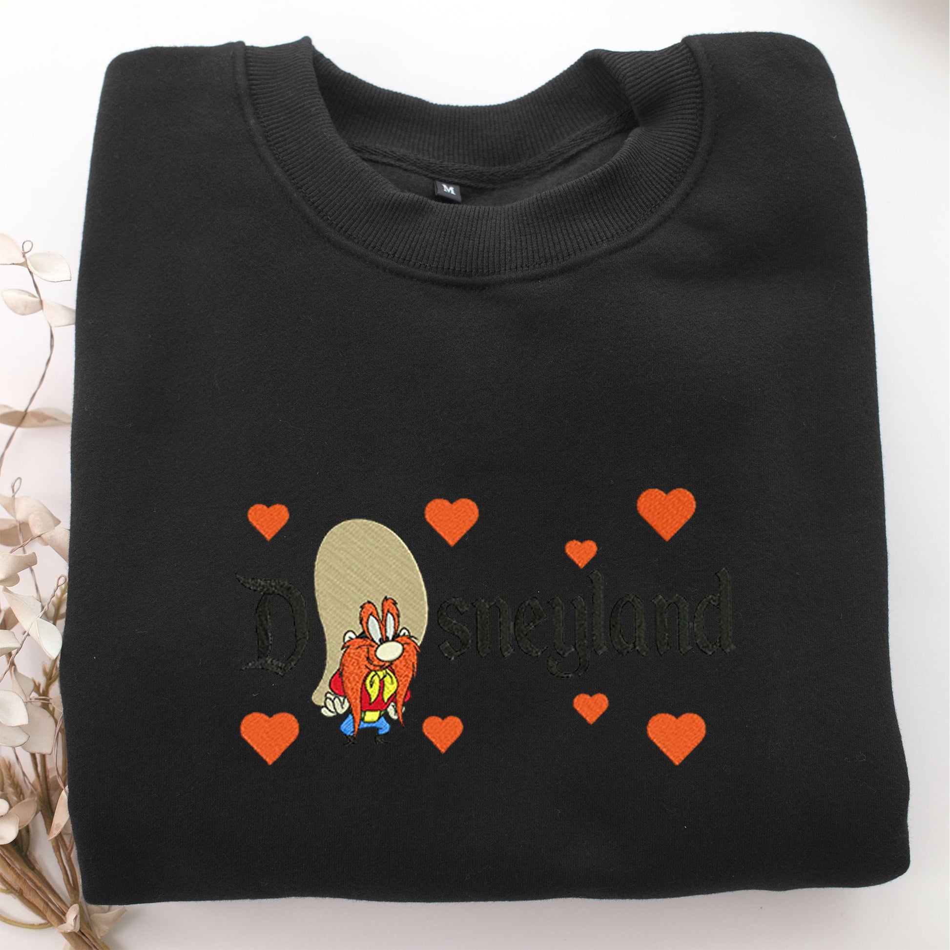 Yosemite Sam Disneyland Embroidery, Disneyland Embroidered Sweatshirt, Movie Disney Inspired, Valentine's Day Gifts Idea For Him Her