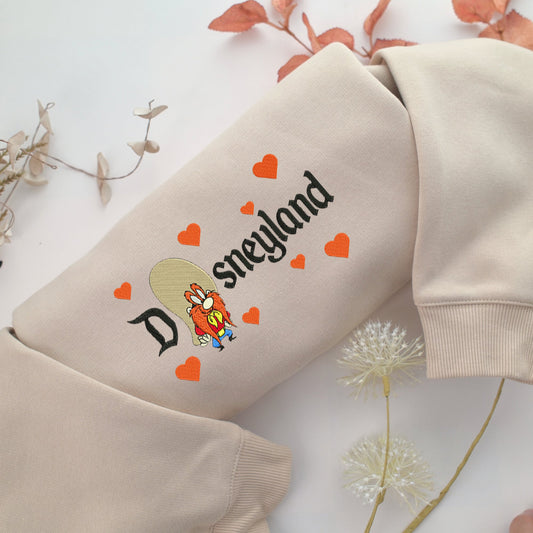 Yosemite Sam Disneyland Embroidery, Disneyland Embroidered Sweatshirt, Movie Disney Inspired, Valentine's Day Gifts Idea For Him Her