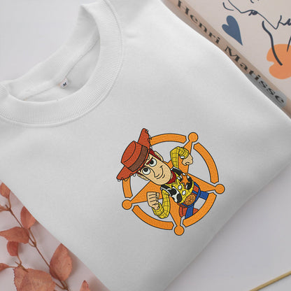 Woody Toy Story Embroidery, Disneyland Embroidered Sweatshirt, Movie Disney Inspired, Valentine's Day Gifts Idea For Him Her