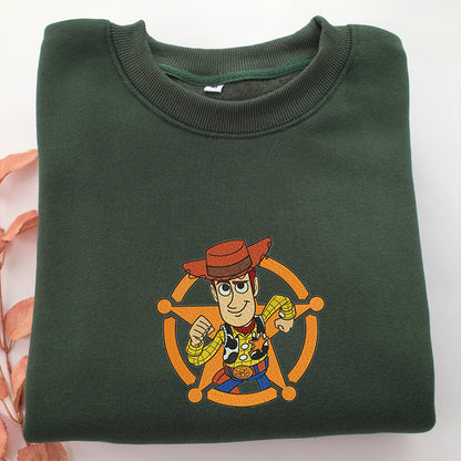 Woody Toy Story Embroidery, Disneyland Embroidered Sweatshirt, Movie Disney Inspired, Valentine's Day Gifts Idea For Him Her