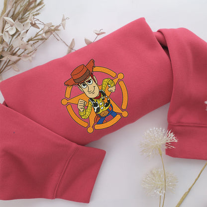 Woody Toy Story Embroidery, Disneyland Embroidered Sweatshirt, Movie Disney Inspired, Valentine's Day Gifts Idea For Him Her
