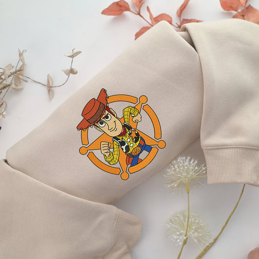 Woody Toy Story Embroidery, Disneyland Embroidered Sweatshirt, Movie Disney Inspired, Valentine's Day Gifts Idea For Him Her
