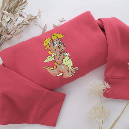 Cassie Dragon Tales Embroidery, Disneyland Embroidered Sweatshirt, Movie Disney Inspired, Valentine's Day Gifts Idea For Him Her
