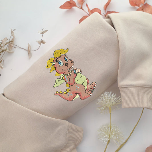 Cassie Dragon Tales Embroidery, Disneyland Embroidered Sweatshirt, Movie Disney Inspired, Valentine's Day Gifts Idea For Him Her