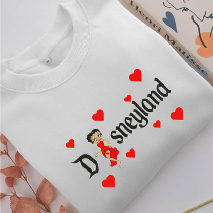 Aladdin Disneyland Embroidery, Disneyland Embroidered Sweatshirt, Movie Disney Inspired, Valentine's Day Gifts Idea For Him Her