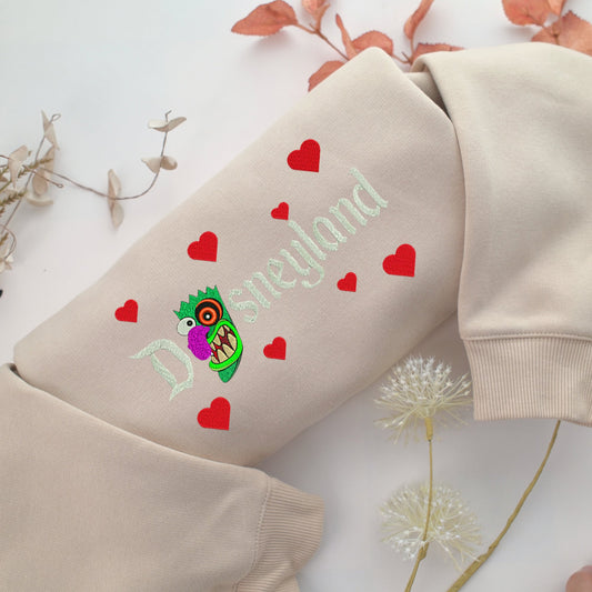 Boga Boga Boga Mask Disneyland Embroidery, Disneyland Embroidered Sweatshirt, Movie Disney Inspired, Valentine's Day Gifts Idea For Him Her