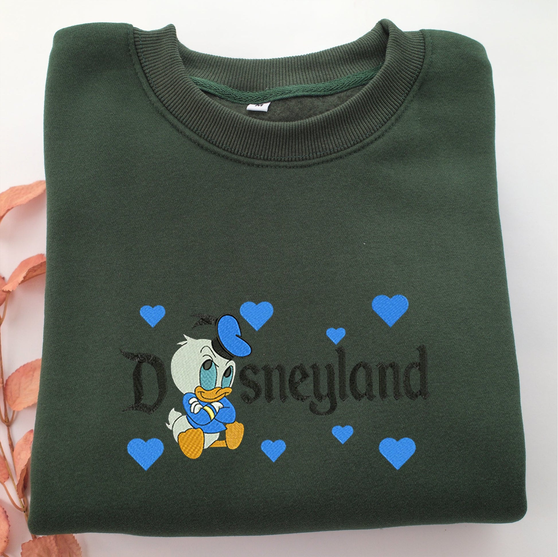 Baby Donald Duck Disneyland Embroidery, Disneyland Embroidered Sweatshirt, Movie Disney Inspired, Valentine's Day Gifts Idea For Him Her