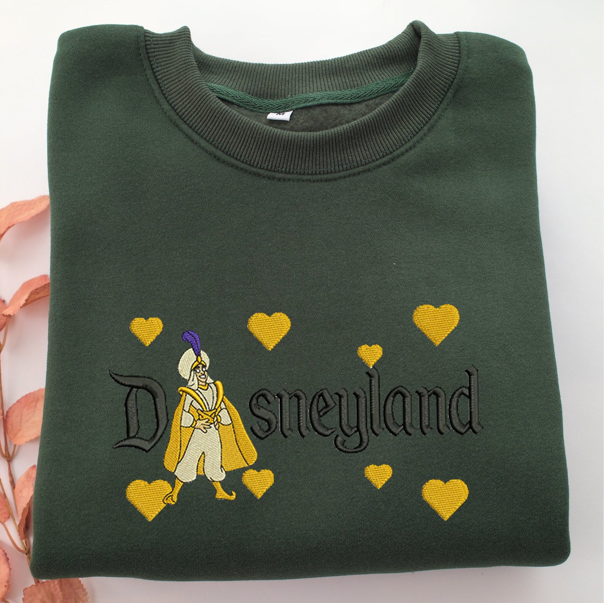Aladdin v2 Disneyland Embroidery, Disneyland Embroidered Sweatshirt, Movie Disney Inspired, Valentine's Day Gifts Idea For Him Her