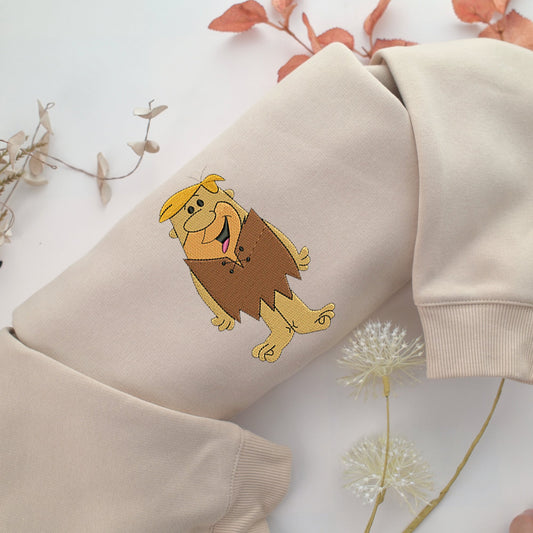 Barney Rubble Embroidery, Disneyland Embroidered Sweatshirt, Movie Disney Inspired, Valentine's Day Gifts Idea For Him Her