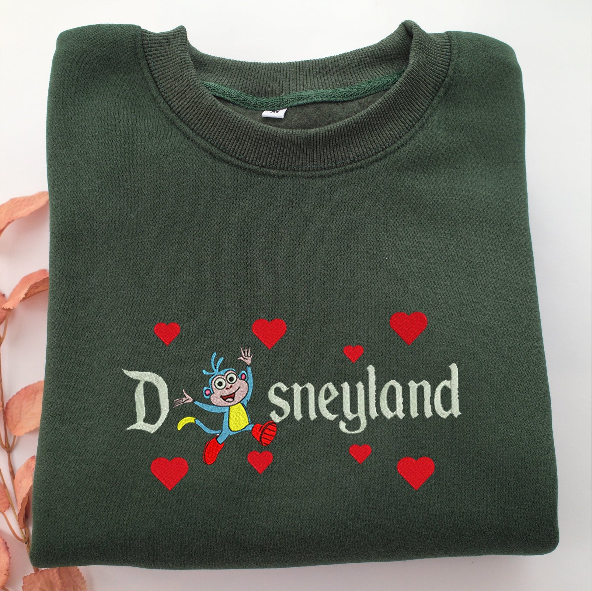 Boots Disneyland Embroidery, Disneyland Embroidered Sweatshirt, Movie Disney Inspired, Valentine's Day Gifts Idea For Him Her