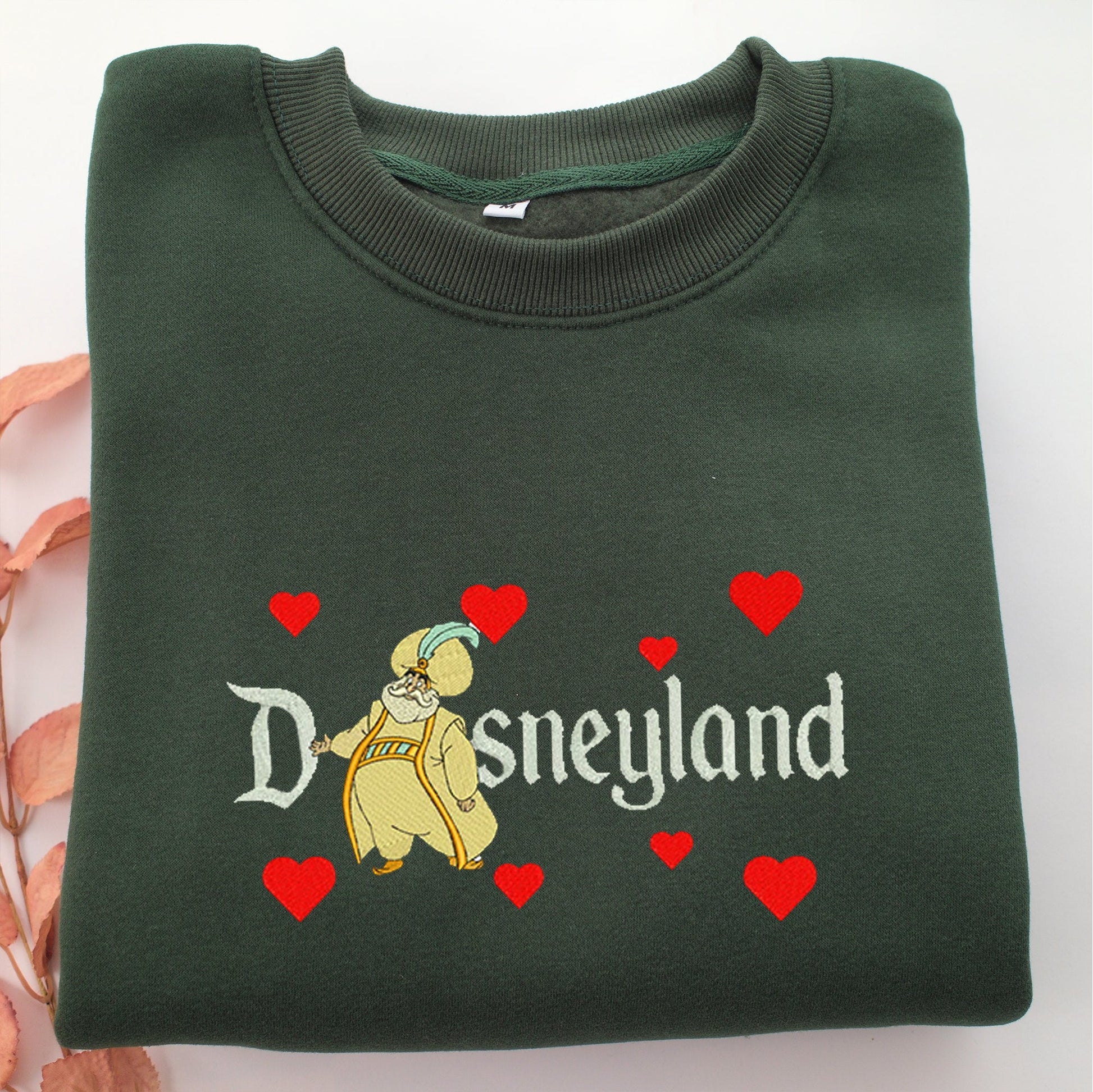Aladdin Sultan Disneyland Embroidery, Disneyland Embroidered Sweatshirt, Movie Disney Inspired, Valentine's Day Gifts Idea For Him Her