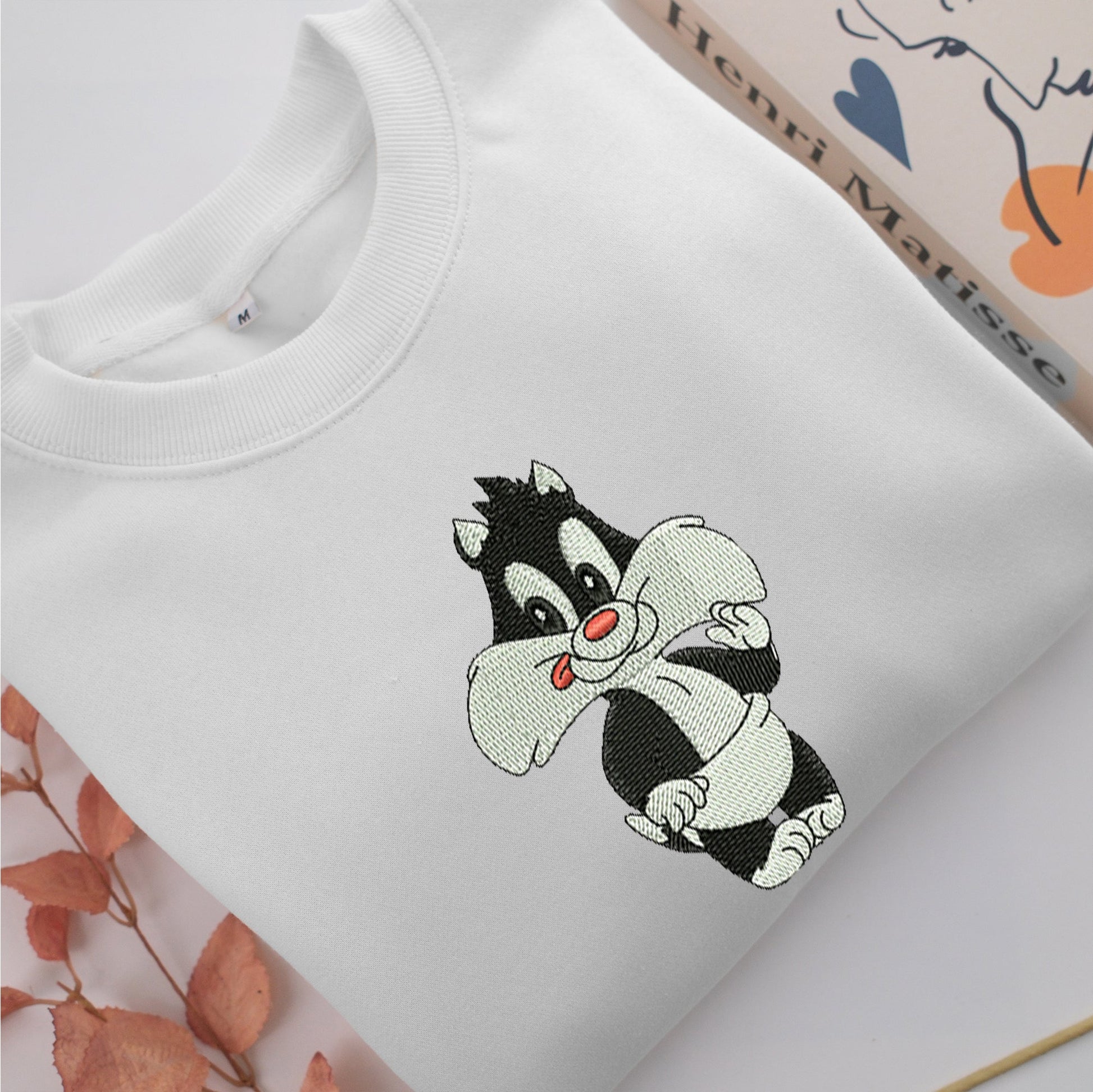 Baby Sylvester Embroidery, Disneyland Embroidered Sweatshirt, Movie Disney Inspired, Valentine's Day Gifts Idea For Him Her