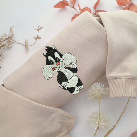 Baby Sylvester Embroidery, Disneyland Embroidered Sweatshirt, Movie Disney Inspired, Valentine's Day Gifts Idea For Him Her