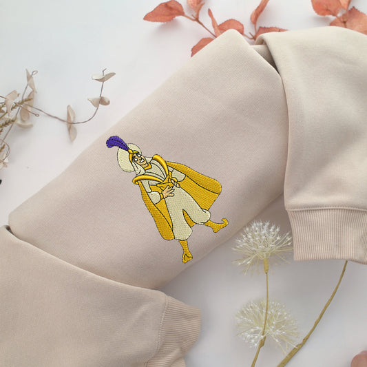 Aladdin v2 Embroidery, Disneyland Embroidered Sweatshirt, Movie Disney Inspired, Valentine's Day Gifts Idea For Him Her
