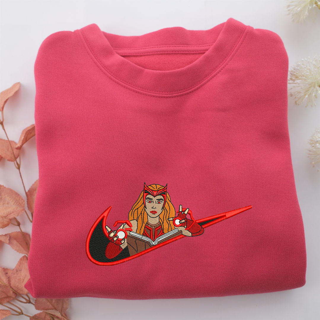 Wanda Swoosh Nike Embroidered Sweatshirt, Nike Movie Inspired, Valentine's Day Gifts Idea For Him Her