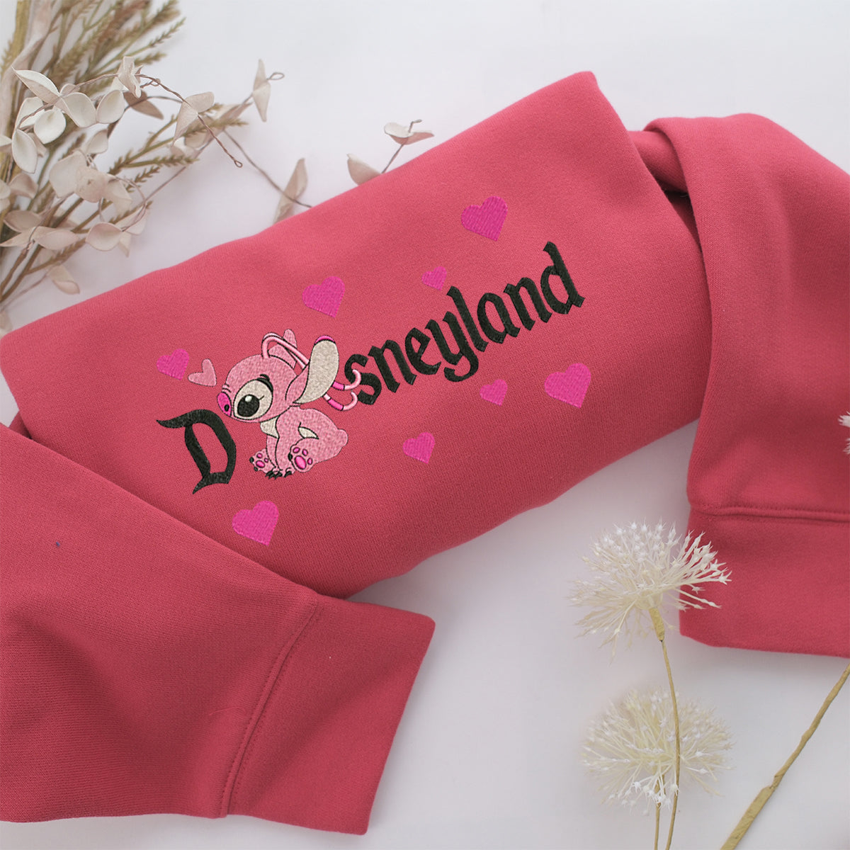 Angel Disneyland Embroidery, Disneyland Embroidered Sweatshirt, Movie Disney Inspired, Valentine's Day Gifts Idea For Him Her