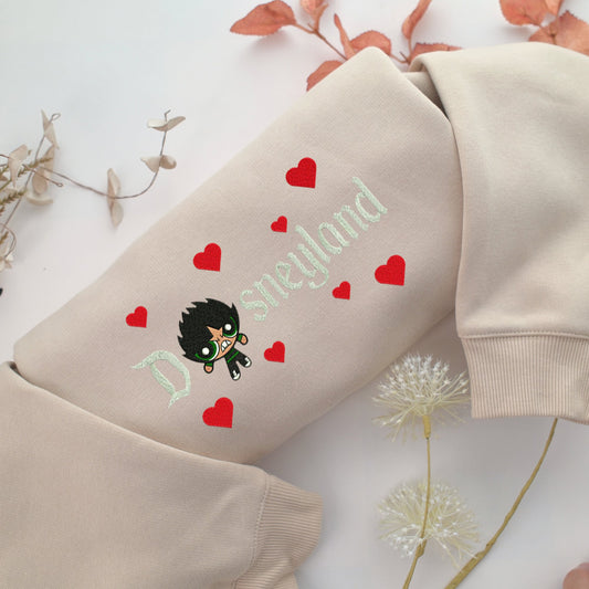 Butch Disneyland Embroidery, Disneyland Embroidered Sweatshirt, Movie Disney Inspired, Valentine's Day Gifts Idea For Him Her