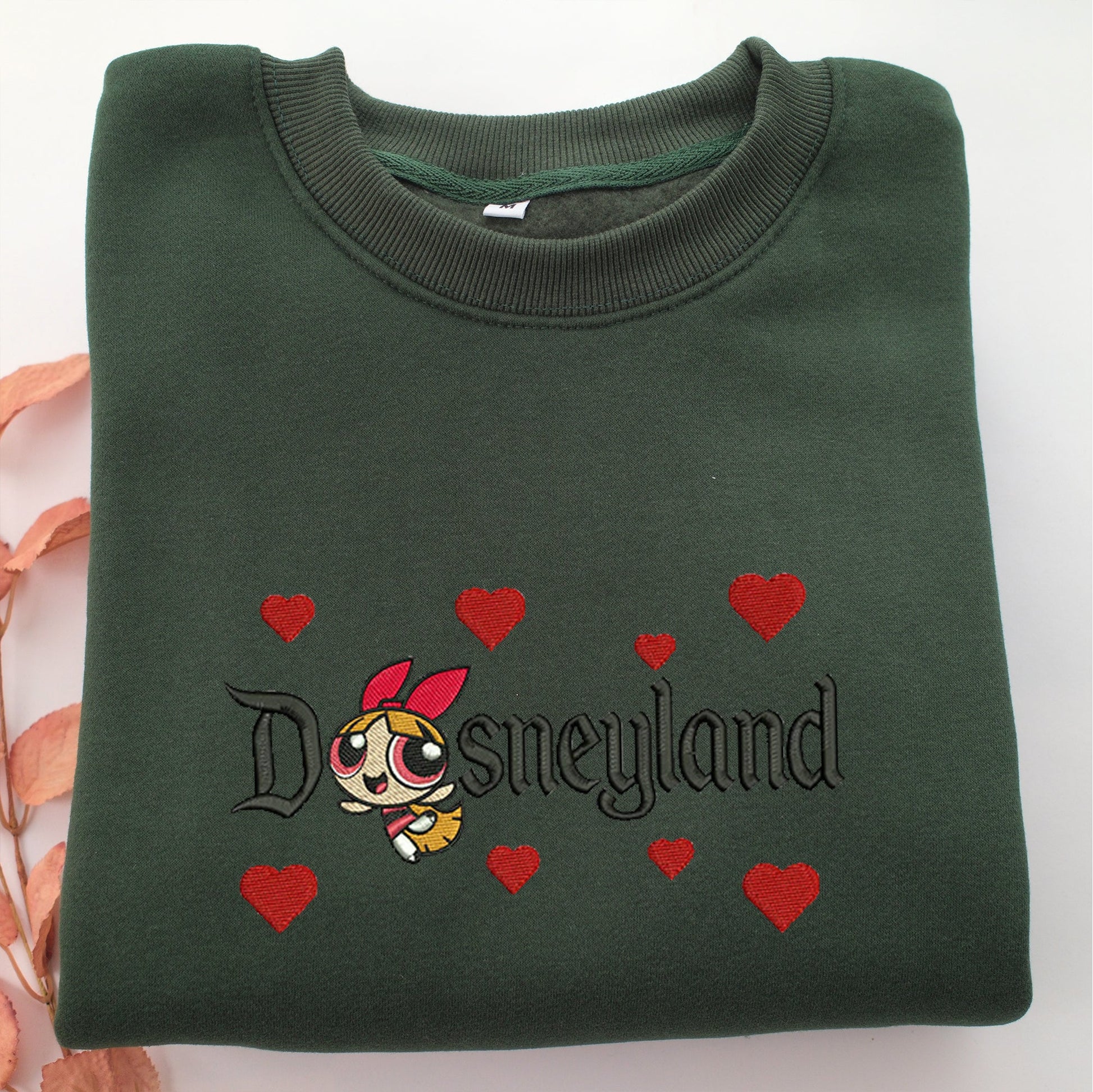 Blossom Disneyland Embroidery, Disneyland Embroidered Sweatshirt, Movie Disney Inspired, Valentine's Day Gifts Idea For Him Her