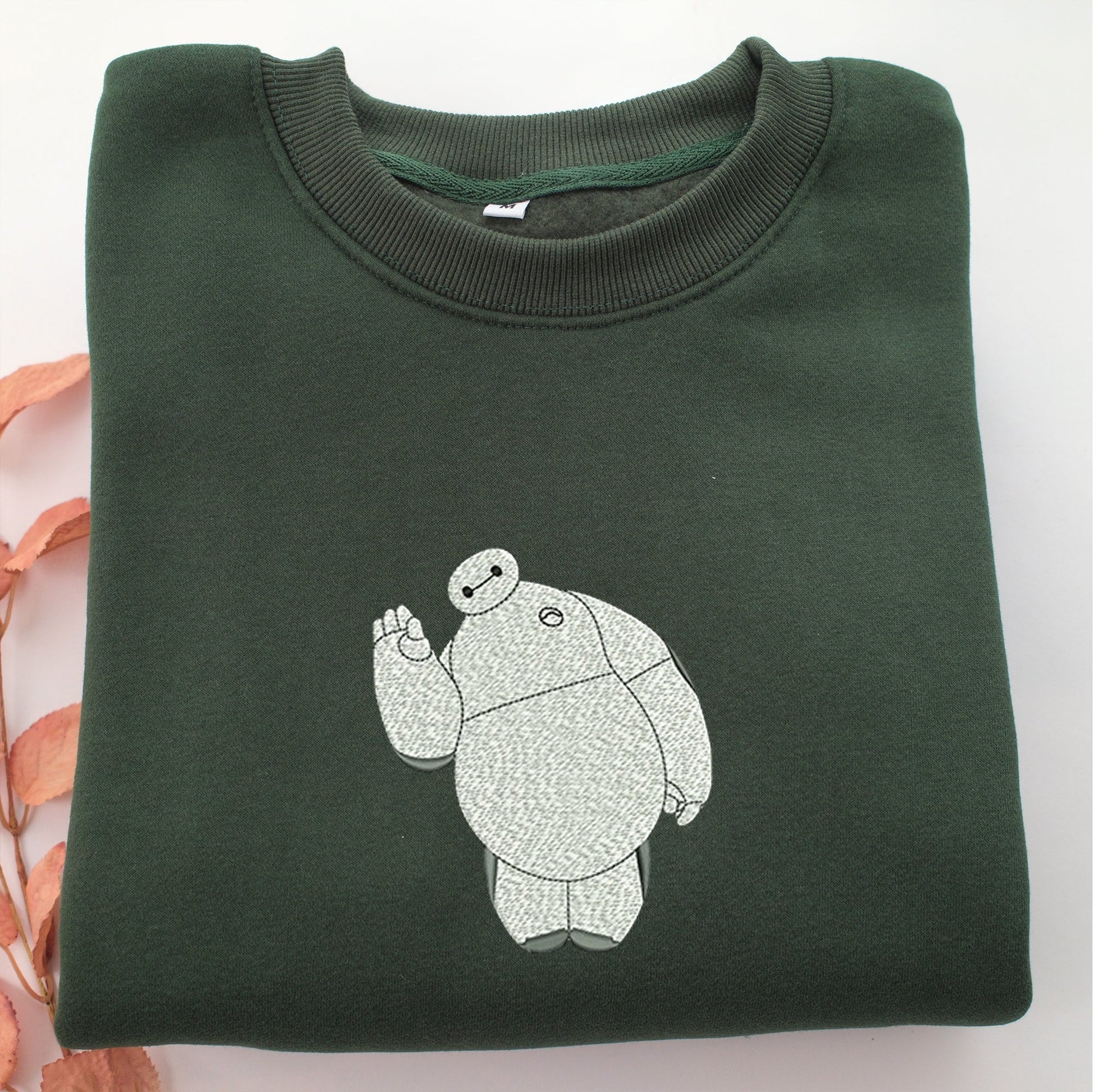 Baymax Embroidery, Disneyland Embroidered Sweatshirt, Movie Disney Inspired, Valentine's Day Gifts Idea For Him Her