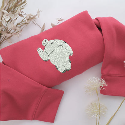 Baymax Embroidery, Disneyland Embroidered Sweatshirt, Movie Disney Inspired, Valentine's Day Gifts Idea For Him Her