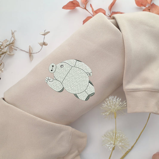 Baymax Embroidery, Disneyland Embroidered Sweatshirt, Movie Disney Inspired, Valentine's Day Gifts Idea For Him Her