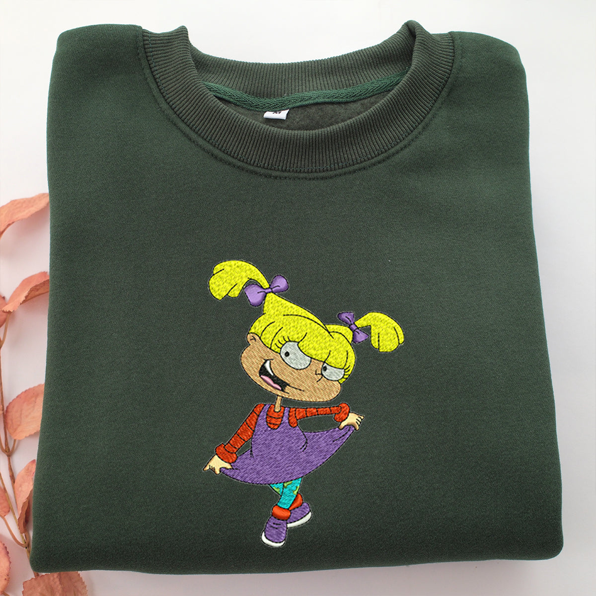 Angelica Pickles Embroidery, Disneyland Embroidered Sweatshirt, Movie Disney Inspired, Valentine's Day Gifts Idea For Him Her