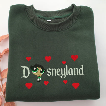 Buttercup Disneyland Embroidery, Disneyland Embroidered Sweatshirt, Movie Disney Inspired, Valentine's Day Gifts Idea For Him Her