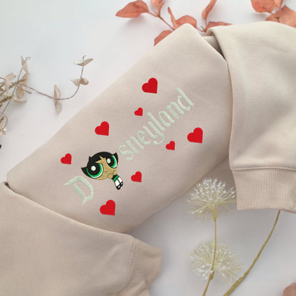 Buttercup Disneyland Embroidery, Disneyland Embroidered Sweatshirt, Movie Disney Inspired, Valentine's Day Gifts Idea For Him Her