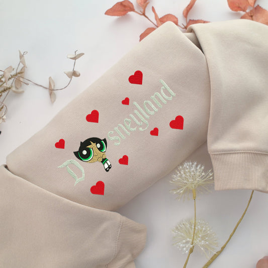 Buttercup Disneyland Embroidery, Disneyland Embroidered Sweatshirt, Movie Disney Inspired, Valentine's Day Gifts Idea For Him Her