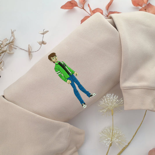 Ben 10 Alien Force Embroidery, Disneyland Embroidered Sweatshirt, Movie Disney Inspired, Valentine's Day Gifts Idea For Him Her